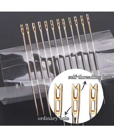 YAWALL Self Threading Needles for Hand Sewing with Storage Case - Easy Thread Quilt Needles - Buy Online on GoSupps.com