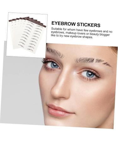 Beavorty 6pcs eyebrow stickers 3d stickers tattoo eyebrow Temporary Brow Tattoos cosmetic 4d - Buy Online on GoSupps.com