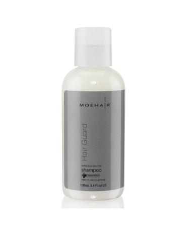 MOEHAIR Travel Hair Guard Shampoo for Hair Loss | Sulfate and Paraben Free | Strengthens and Nourishes | Growth and Dandruff Shampoo for Color Treated Hair | Travel size 3.4 Oz (SHA-Guard-3.4Fl-101)