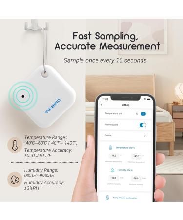 INKBIRD WIFI Thermometer Hygrometer Combo Indoor 3 Pcs IBS-TH2 Bluetooth Temperature Humidity Sensors with IBS-M2 WiFi Gateway Support 9 Channel for Baby Room Home Reptile Terrarium Greenhouse UK-M2-TH2-3 - Buy Online on GoSupps.com