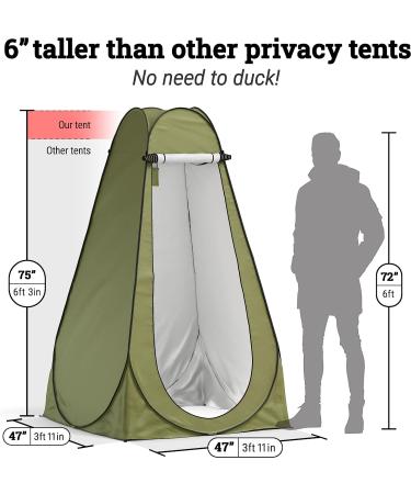 Portable Pop-Up Privacy Tent for Camping and Beach - Shower, Toilet, Changing Room, Rain Shelter - Easy Set Up, Lightweight & Sturdy - Buy Online on GoSupps.com