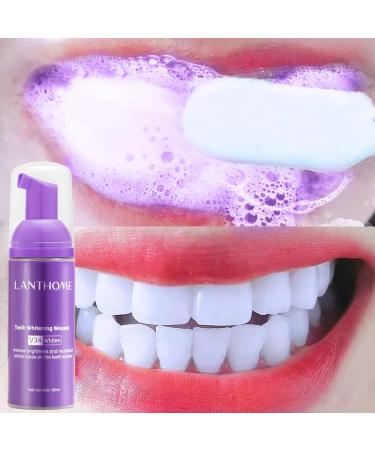 AKARY Teeth Whitening Mousse - Refreshing Breath Deep Cleaning Foam | Natural Mouth Wash | Purple Toothpaste - Buy Online on GoSupps.com