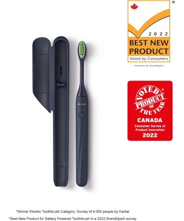 Buy PHILIPS One By Sonicare Battery Toothbrush - Midnight HY1100/04 | International Shipping Available - Buy Online on GoSupps.com