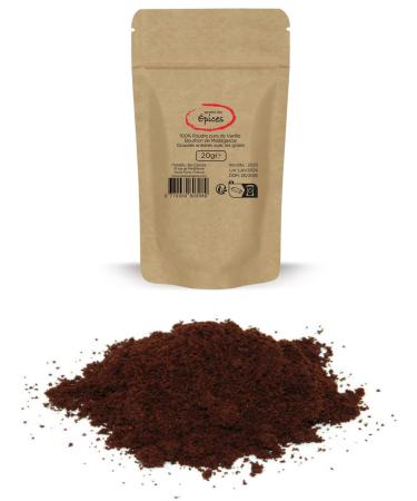 Natural Powder of Ground Bourbon Vanilla Pods from Madagascar (20 gr bag)