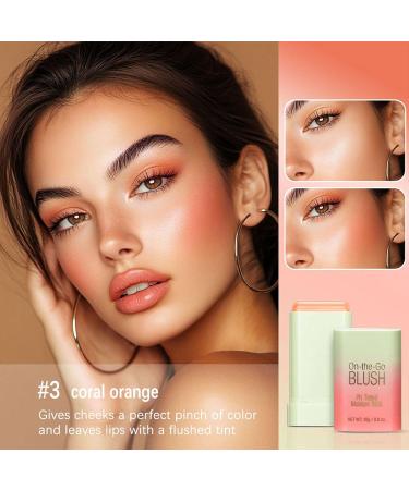 CHAKAE Tinted Blush Stick Cream Blushes Stick Solid Beauty Stick Moisturizing Stick Makeup Supplies for Cheeks - Buy Online on GoSupps.com