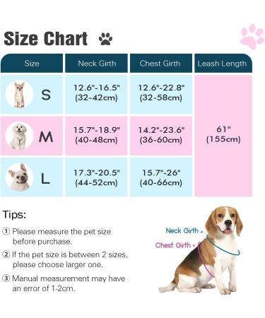 Pawaboo Dog Harness & Leash Set - Adjustable Anti Pull Chest Harness for Small & Medium Dogs - Breathable Vest (L Blue) - Buy Online on GoSupps.com