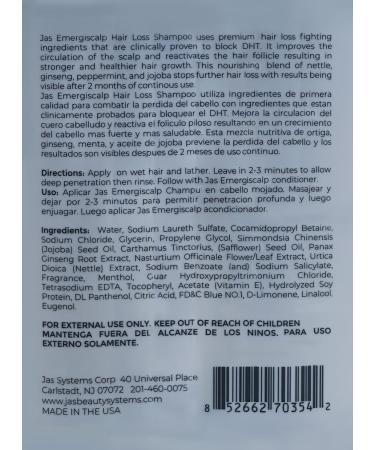 JAS Emergiscalp Hair Loss Prevention Combo - Shampoo Conditioner & Dropper | Best International Shipping - Buy Online on GoSupps.com