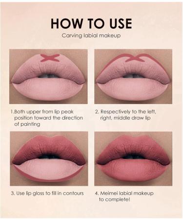 Nude Lipstick and Lip Liner Set - Long Lasting Waterproof Stain - Highly Pigmented Lip Makeup Kit for Daily & Holiday Looks (06) - Buy Online on GoSupps.com