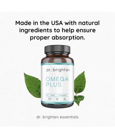 Dr. Brighten Omega Plus 1500 mg of EPA/DHA Non-GMO Fish Oil Supplement for Heart Brain and Immune System 60 Softgels 60 Count (Pack of 1) - Buy Online on GoSupps.com