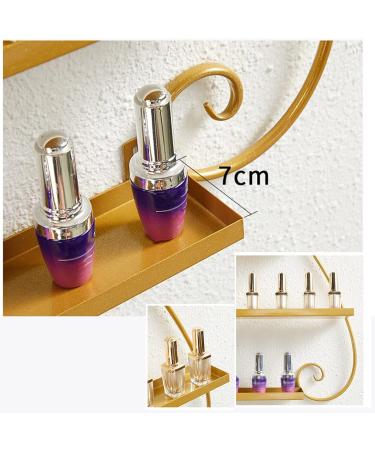  ZYFA Nail Polish Holder Wall Shelf Organizer Holder for Wall Display Nail Polish Rack Organizer Wall Mounted Essential Oil Holder 4 Tier Metal Floating Nail Polish Racks (Color : Black  - Buy Online on GoSupps.com