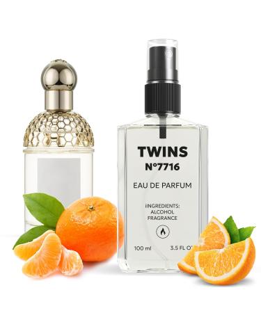 TWINS Impression of Aqua Allegoria Mandarine Basilic | Perfume for Women Eau de Parfum | No.7716 | 3.4 Fl Oz / 100 ml Guerlain Aqua Allegoria Mandarine Basilic Impression
