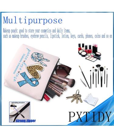 PXTIDY Funny Diabetic Gift | Diabetes Warrior Cosmetic Bag for Diabetes Awareness | Medical Alert Makeup Pouch | Diabetic Emergency Survival Kit - Buy Online on GoSupps.com