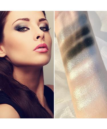 Black Smoky Eyeshadow Palette with Silver, Grey, Gold & Brown Shades - 9 Colors Glitter and Matte, Long Lasting, Waterproof - Eye Makeup Set with Brush(Set A) - Buy Online on GoSupps.com