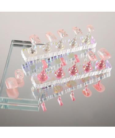 SUTUSNAIL 2 Set Nail Stand for Press On Nail Holder for Fake Nail Tips Training / Nails Display with Nail Adhesive Tabs - Buy Online on GoSupps.com