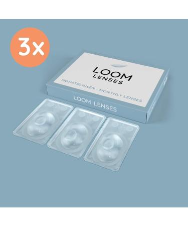 Loom Monthly Soft Contact Lenses - 3 Pieces | BC 8.6 | Dia 14.2 | +0.75 Diopter - International Shipping Available - Buy Online on GoSupps.com