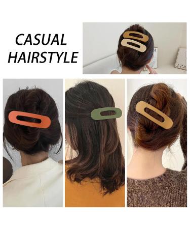 8PCS Large Matte Flat Claw Clips for Thick Hair | Non-slip Strong Hold Hair Styling Accessories for Women Girls - Buy Online on GoSupps.com