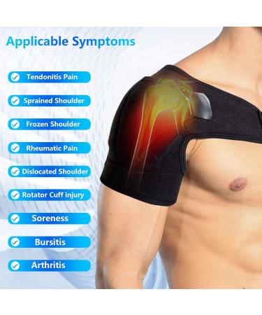 Adjustable Compression Shoulder Brace for Men & Women - Support for Left & Right Shoulder | Ideal for Injury Recovery - Buy Online on GoSupps.com