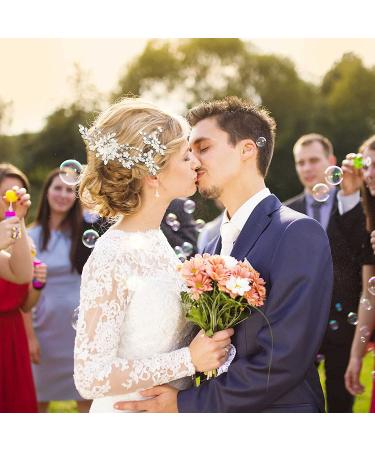 5 Piece Wedding Hair Comb Set - Pearl Crystal Bridal Hair Pins & U-Shaped Rhinestone Side Comb - Silver Hair Accessories for Brides & Girls - Buy Online on GoSupps.com