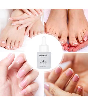 Cuticle Remover Nail Hardener and Cuticle Remover for Pedicure - Liquid Nail Oil Cuticle Softener 20ml Cuticle Repair Nail Strengthener for Damaged Nails Heal Cracked Nails Qiyifang - Buy Online on GoSupps.com