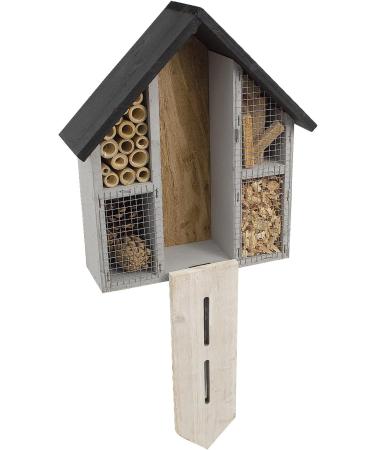 Insect Bug Bee Hotel Hanging Wooden House Ladybird Nest Wood Shelter Garden Box - Buy Online on GoSupps.com