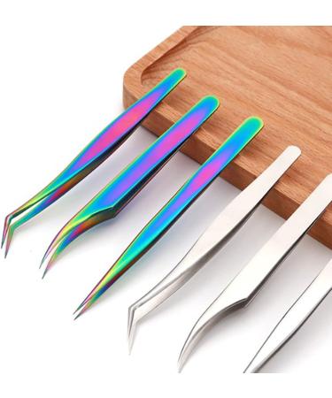 Verdant Touch Curved Tip Tweezers Curved Tip Eyelashes Extension Tweezer Alloy False Eyelashes Applicator Tool - Buy Online on GoSupps.com