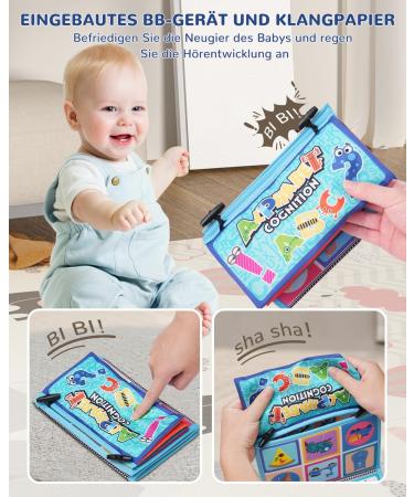 Dcsioike Baby Toys for 0-9 Months | Montessori Fabric Books with Mirror | Foldable Hanging Gifts for Newborn Girls - Buy Online on GoSupps.com