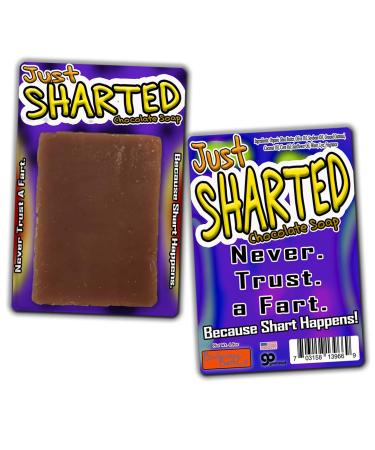 Just Sharted Chocolate Soap - Funny Novelty Bath Bar for Unisex | Perfect Gift for Secret Santa White Elephant & Stocking Stuffers - Buy Online on GoSupps.com
