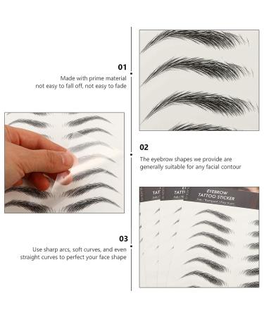 Lurrose 6D Hair-Like Eyebrow Stickers - Waterproof & Natural Brow Makeup Tool - Buy Online on GoSupps.com