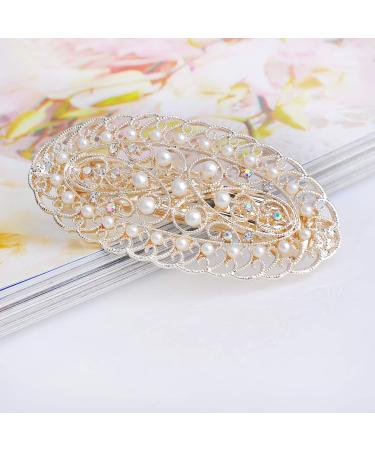 IPINK Pearl Flower Hair Clip Barrette - Elegant Women's Hairpin - Buy Online on GoSupps.com
