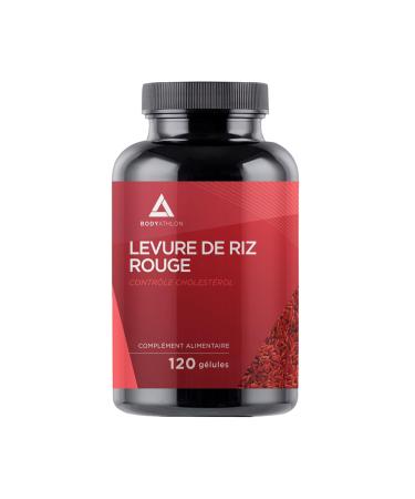 Red Yeast Rice Cholesterol 120 Capsules- Monacolina K Coenzyme Q10 Policosanol Guggul- Natural Ingredients- Red Rice Capsules Cholesterol