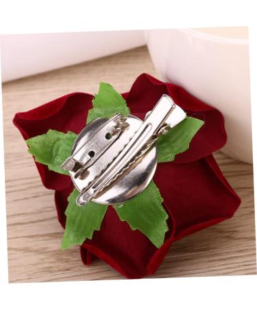 VALICLUD 2 1 rose flower hair clip rose flower hair pins Rose Flower Hair Comb Rose Hair Clip mexican hair accessories Rose Flower Hairpin rose pin bohemian wedding suit bridegroom Rosso - Buy Online on GoSupps.com