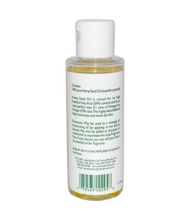 Hemp Seed Oil 4 fl oz (118 ml) - Nature's Alchemy - Qty 1