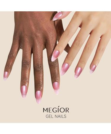 MEGIOR Pearl Jelly Purple Gel Nail Polish 15ML Shimmer Gel Polish 1PC White Glitter Nail Polish Gel Soak Off UV Gel Polish Translucent Color Neutral Gel Polish for Nail Art Manicure DIY at Home Pearl Pale Purple - Buy Online on GoSupps.com