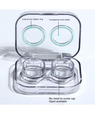 FCSHFC Purple Contact Lens Case - Portable Compact & Cute Double Lens Box for Travel - Buy Online on GoSupps.com