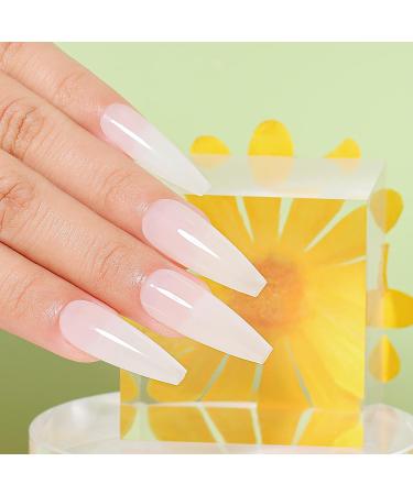 AIMEILI Hema Free Milky White Gel Nail Polish 10ml - Translucent Nude Color, Soak Off UV Gel - Buy Online on GoSupps.com