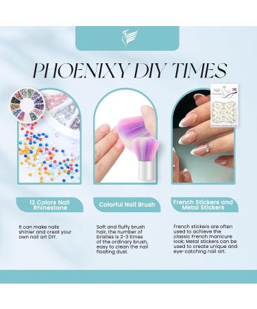 Phoenixy Autumn Gel Nail Polish Kit - 10 Colors with UV/LED Lamp, Base/Top Coat, Glossy Matte Finish - Soak Off, Gift for Women - 25 PCS Set - Buy Online on GoSupps.com