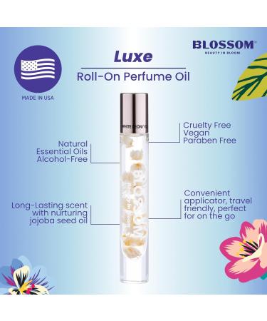 Blossom Roll on Perfume for Women Alcohol Free Rollerball Perfume Oil with Essential Oils Infused with Real Flowers Made in USA 0.20oz (Rose Peony Lily of the Valley) White Peony White Peony 0.2 Fl Oz (Pack of 1) - Buy Online on GoSupps.com