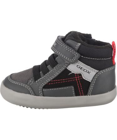 Geox Boy's B Gisli B Sneakers - 5 UK Child - Dk Grey/Black - Buy Online on GoSupps.com