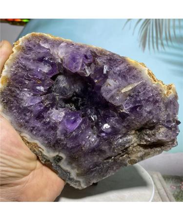 Natural Crystal Rough Amethyst Geode Natural Stone Crystal Jewelry Gemstone Raw Ore Home Decoration Great Choice for Home Decoration - Buy Online on GoSupps.com