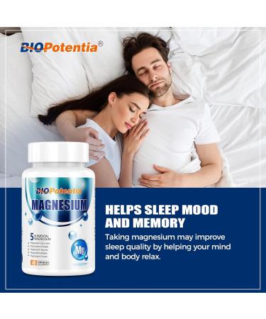 Magnesium Complex Supplement - Magnesium Capsules 500Mg with Glycinate Citrate Malate Taurate & Orotate + B6 | Non-GMO Gluten Free for Sleep Muscle & Stress Relief | 60 Vegan Caps. 60 Count (Pack of 1) - Buy Online on GoSupps.com