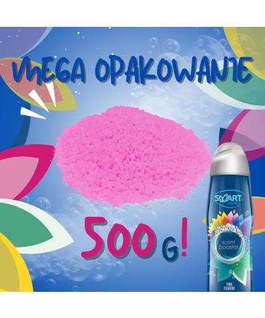 Smart Wash Parfum 500g | Scent Booster Fragrance Beads for All Textiles & Sports Clothing | Long-Lasting Pink Flower Aroma - Buy Online on GoSupps.com