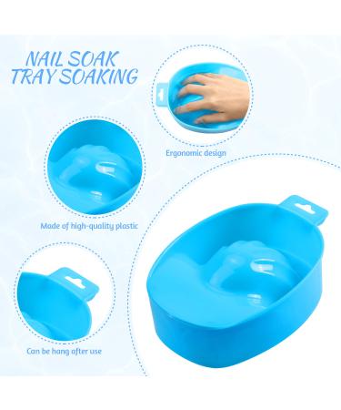 2Pcs Nail Soak Tray Soaking Bowl Manicure Kit for Nail Care & Polish Removal - Buy Online on GoSupps.com
