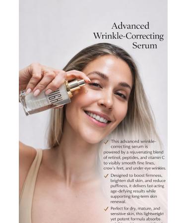 Anti-Aging Skin Serum Activating Wrinkle Correcting Serum by High Cosmetic Agency Retinol Peptides & Vitamin C Anti-Aging Skin Serum for Fine Lines Crow s Feet Puffiness & Firm Radiant Skin - Buy Online on GoSupps.com