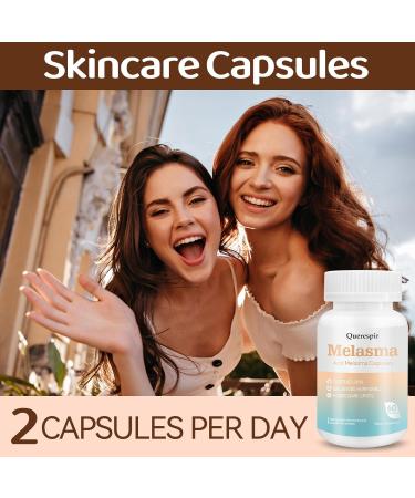 Melanina Anti-Melasma Capsule Melasma Dark Spot Remover Melanin Supplement Spots Remover for Face & Body Vitamin C & Turmeric Extract Brightens & Even Skin Tone - 60 Capsules - Buy Online on GoSupps.com