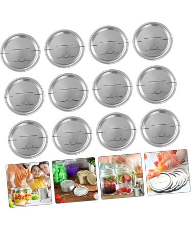 Mipcase 120 Pcs Mason Jar Lids Sprouting Lids for Mason Jars Wide Mouth Mason Jar Lid Canning Lids and Rings Jam Canning Lids Wide Airtight and Leak- Proof Seal Soda Can Ordinary Tinplate Silverx4pcs 8.6X8.6X0.2CMx4pcs - Buy Online on GoSupps.com