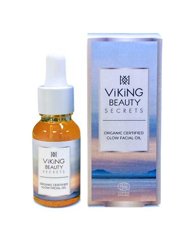 Glow Facial Oil - Organic Face Oil with Blend of 11 Certified Organic Oils and Extracts - Hydrating Face Oil with Nordic Berries - Face Oil for Women and Men - 0.5 fl oz