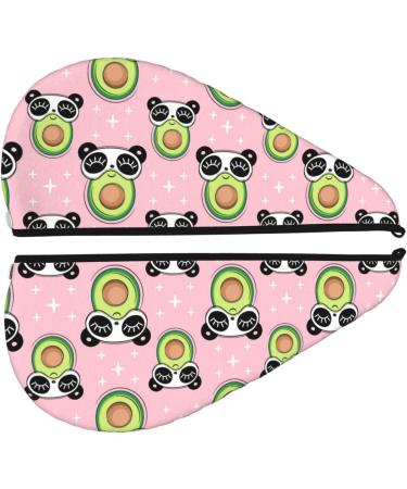 Shop Panda Avocado Microfiber Hair Towel - Super Absorbent Coral Velvet Wrap for Women | Quick Dry for Long Curly & Thick Hair - Buy Online on GoSupps.com
