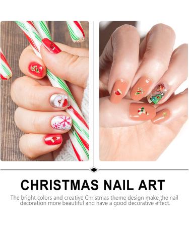 3 Boxes Nail Art Accessories Christmas Nail Decorations Creative Nail Decorations Nail Diamond Rhinestones for Nails Holiday Metal Nail Sticker Nail Gems and Charms Manicure Tools - Buy Online on GoSupps.com