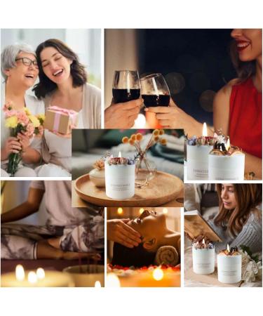 Natural Soy Scented Pillar Candles - Luxury Non-Toxic 10 oz Rose Jar Candle for Home | Aesthetic Decorative Gifts for Women - Buy Online on GoSupps.com