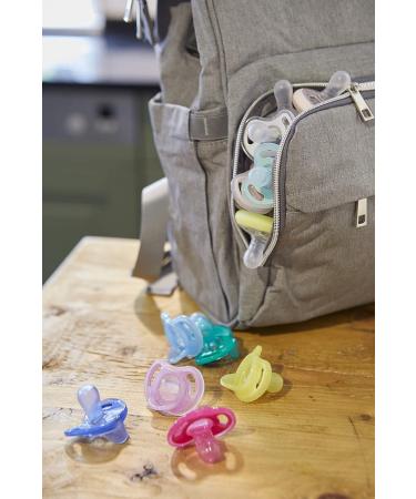 Tommee Tippee Ultra-Light Silicone Pacifiers 4-Pack, BPA-Free Symmetrical Design for 0-6 Months - Light Blue/Green - Buy Online on GoSupps.com